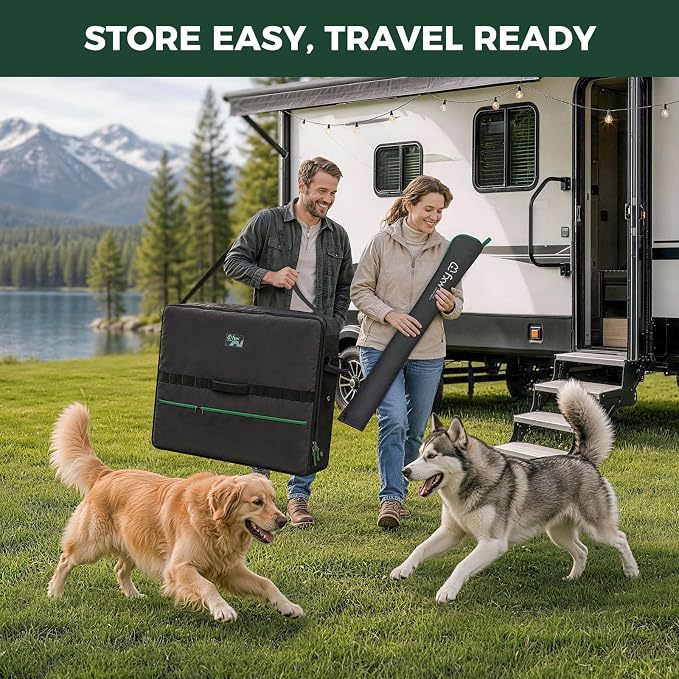 FXW Rollick Dog Playpen with Storage Bags, 40" H, 16 Panels | Heavy-Duty & Easy setup Play Area, 2 Bags for Easy Carry & Storage, For Medium & Large Dogs, Patented