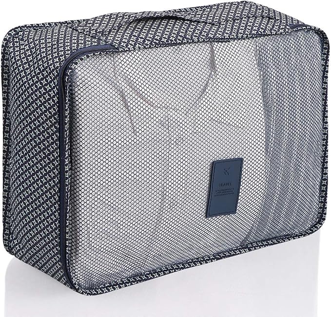 Mossio 7 Set Packing Cubes with Shoe Bag - Travel Carry On Luggage Organizer