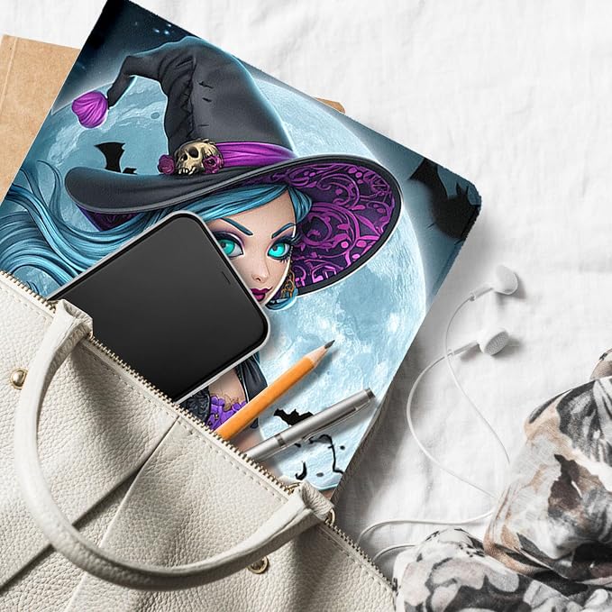 for Microsoft Surface Go 4/3/2/1-10.5" 2021 Tablet Case,Auto Wake/Sleep,Adjustable Stand Protective Cover - Halloween Witch