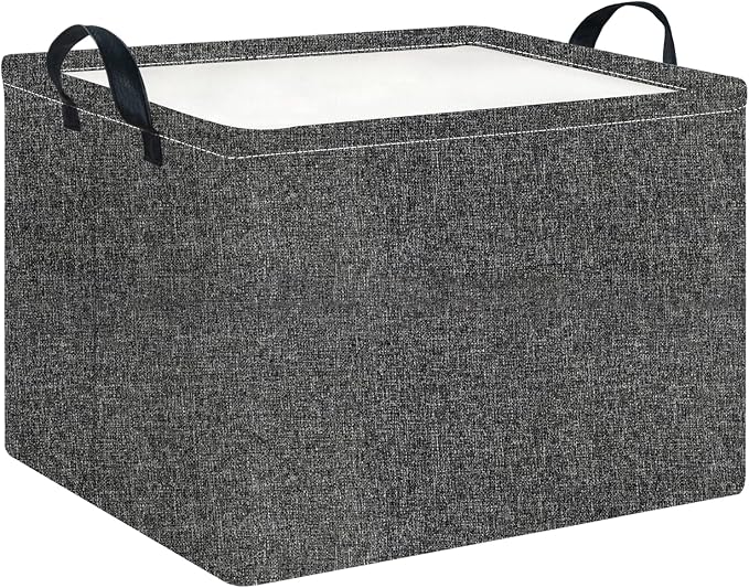 CLOCOR Rectangular Storage Bin,Waterproof Books Box,Gift Basket(Grey)