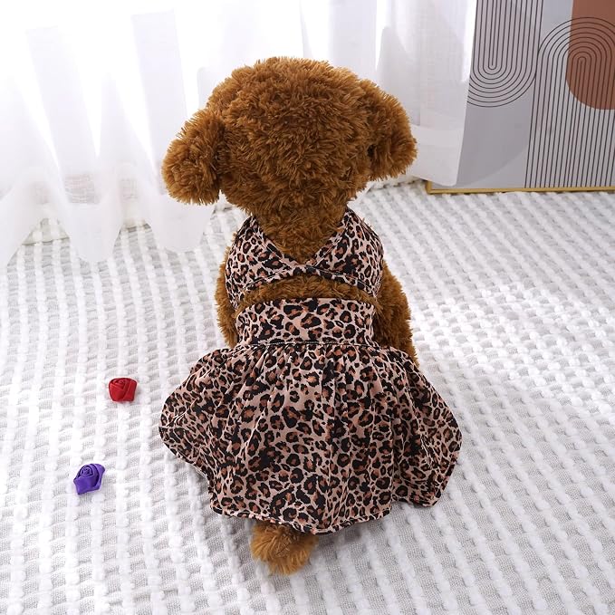 Generic Dog Bikini Swimsuit Puppy Beach Dress Summer Dog Clothes Female Girl Adjustable Pet Skirt Outfit Lightweight Puppy Vest Shirts Cat Apparel Dog Bathing Suit for Small Medium Dog, X-Large