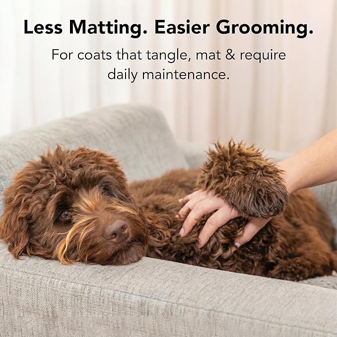 Pride and Groom The Non Shedder | Dog Grooming Shampoo For Doodles and Dogs that Do Not Shed | Tearless All Natural Body Wash with Essential Oils & Coat-Specific Ingredients that Enhance Shine – 128oz
