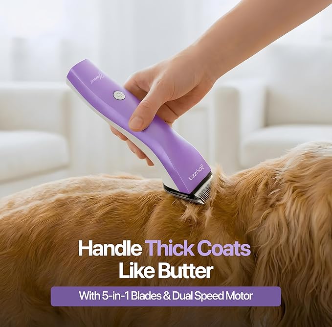 Hornet 5-in-1 Professional Pet Grooming Clipper for Dogs & Cats, Low Noise, Precision Trimmer for Trimming, Shaping & Styling