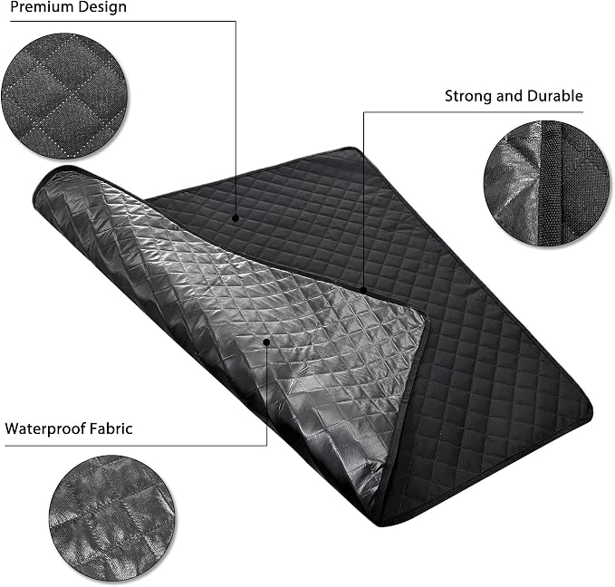 Washable Pee Pads for Dogs 48"x48" Reusable Puppy Pad Pet Training Pads, Waterproof Mat Non-Slip, Dog Pee Pad Whelping Pads Dog Mat-Playpen,Crate,Sofo,Car,Potty,Bed