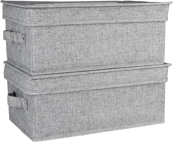 First Aid Box and Pet Frist Aid Kit Case Set, Fabric Medicine Storage Box Empty, Divided First Aid Supplies Organizer Storage with Clear Lid, Emergency Kit Storage Box for Family and Dog-Gray
