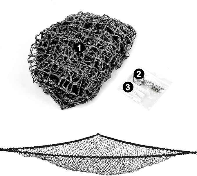 Toy Hammock for Stuffed Animals, Stuffed Animal Hammock Net Jumbo Plush Toy Storage Cornet Net 70" Wall Sling Large Teddy Bear Storage Organizer Black