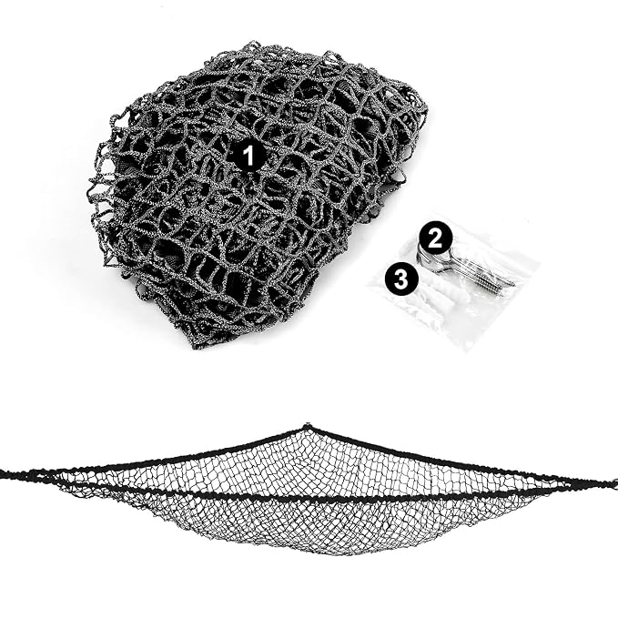 Stuffed Animal Hammock, Jumbo Toy Storage Net 83" Wall Sling Corner Extra Large Kids Children Mesh Toy Net Organizer (Black, 83 Inch)