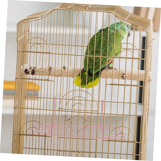 Ipetboom 1pc Iron Wall Shelf for Parrots Sturdy Iron Frame Hanging Shelf Easy Installation Bird Perch for Pet Decoration Color for Animals to Play and Rest