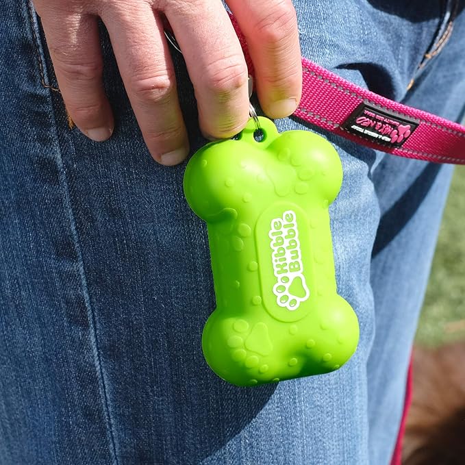 Dog Treat Pouch, Bone, Green