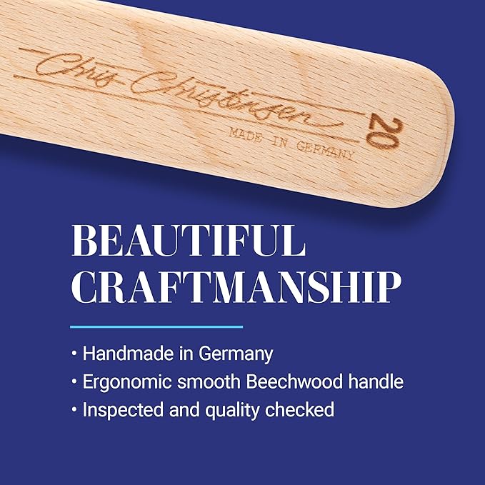 Chris Christensen Dog Brush, 27 mm Oval Pin Brush, Original Series, Groom Like a Professional, Stainless Steel Pins, Lightweight Beech Wood Body, Ground and Polished Tips
