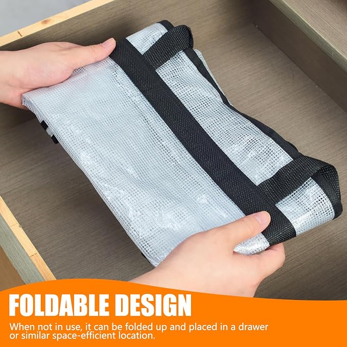 MKOKYD 40L Clear Storage Bags for Blanket, Clothes, Comforter, Bedding, Sheet, Pillow - Closet Organizers and Storage Containers, Under Bed Storage Bag with Zipper (Black, 4 Pack)