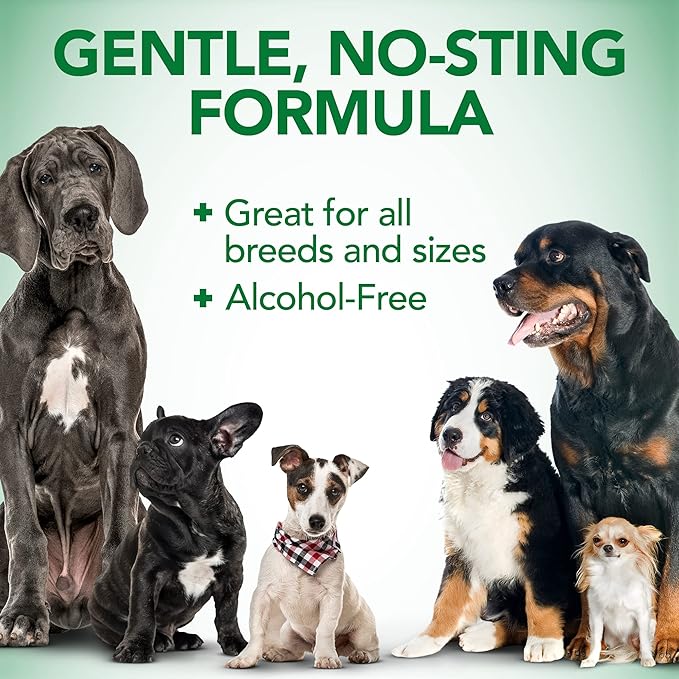Vet's Best Dog Ear Relief Wash - Alcohol-Free No-Sting Formula - Controls Odors & Itching - Cleans Wax & Debris - 16 Ounces