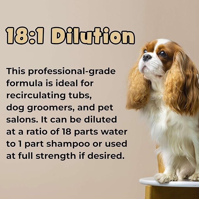 Oatmeal Dog Shampoo for Itchy Skin, 1 Gallon with Pump - Hypoallergenic Anti-Itch Allergy & Sensitive Skin Relief, Moisturizing Aloe Vera Coconut Oil, Sulfate & Paraben Free, Made in USA, Bark & Clean