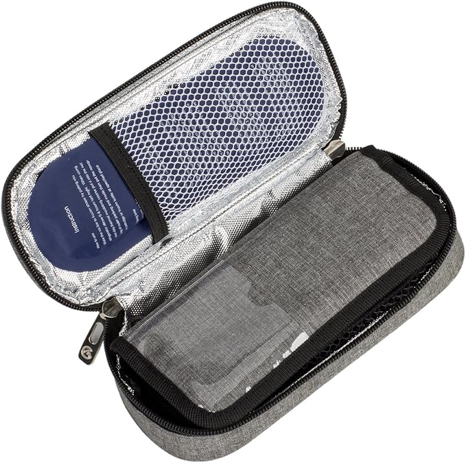 apollo walker Insulin Cooler Travel Case Diabetic Medication with Ice Packs and Insulation Liner insulin cooler travel case tsa approved