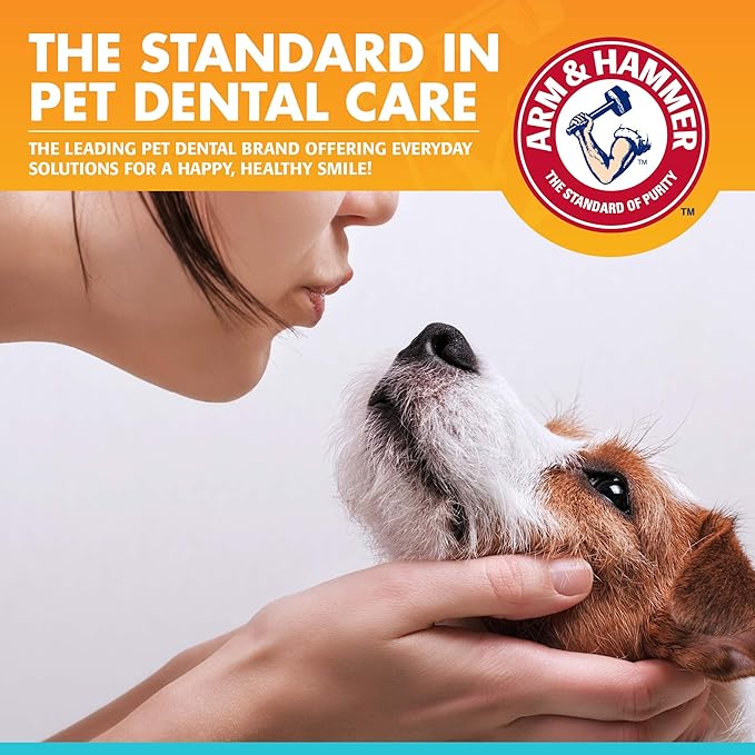 Arm & Hammer for Pets Fresh Breath Enzymatic Dog Toothpaste, Chicken Flavor, Safe for Puppies and Adult Dogs, Daily Baking Soda Dental Gel to Eliminate Bad Breath, 2.5 Oz - 72 Pack