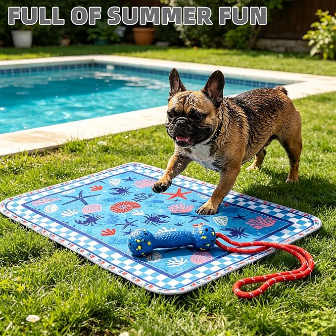 Summer Washable Pee Pads for Dogs, 2 Pack Super Absorbent Reusable Puppy Training Pads Waterproof, Nonslip & Leak-Proof Dog Pee Pads,Large Pet Mats Whelping Pads for Floor,Crate,Couch,36"x41"