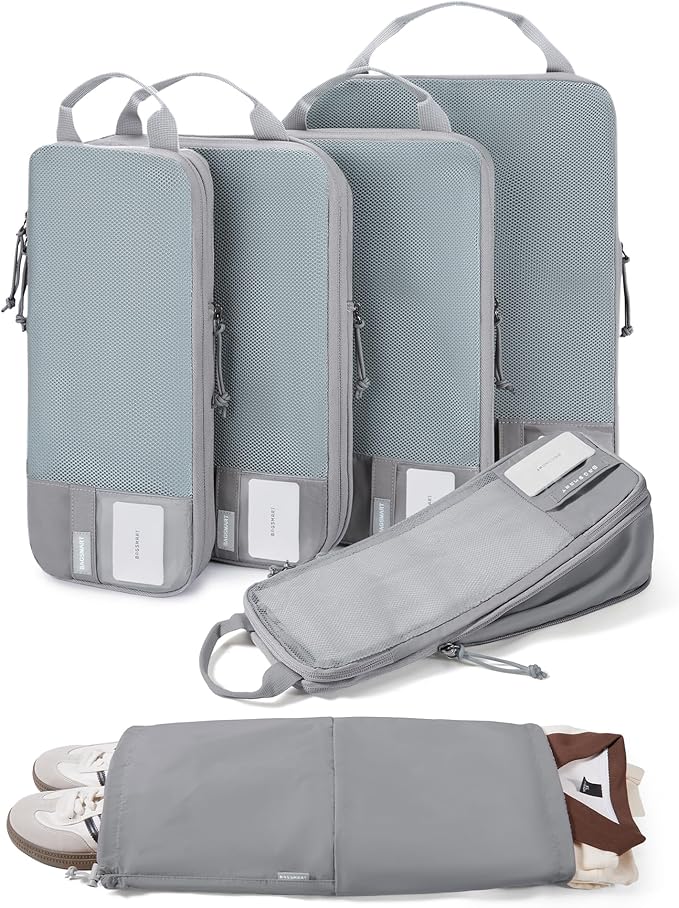 BAGSMART Compression Packing Cubes for Travel Essentials | 14 Set /6 Set /4 Set/2 Set, Lightweight, Durable