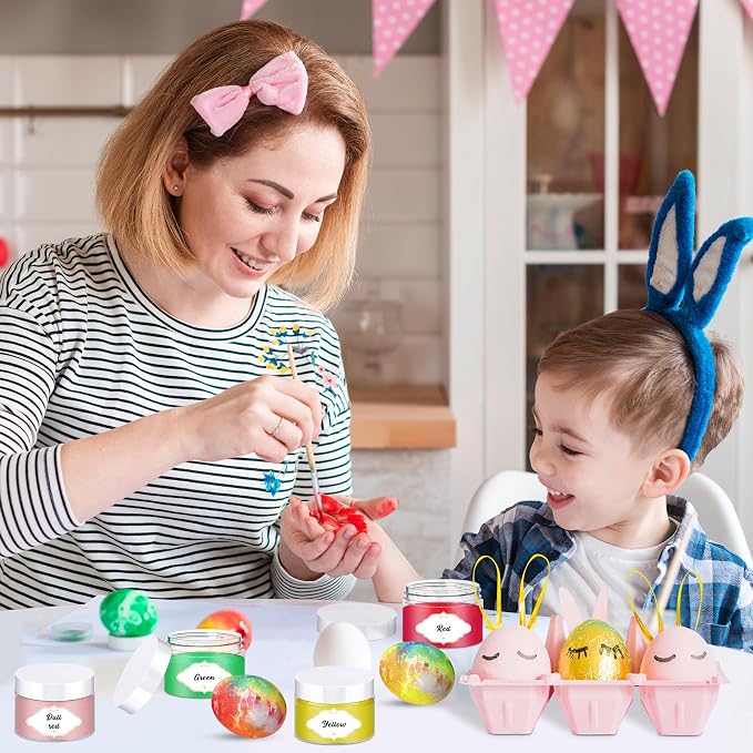 PeacePeo 4 OZ Plastic Jars with Lids, 72 Pcs Clear Storage Containers | Round Empty Small Jars with White Lids, Lightweight and Portable, for Travel Storage Makeup, Small Item Storage Organizer