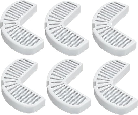 Pioneer Pet Replacement Filters for Ceramic and Stainless Steel Fountains, (6 filters)