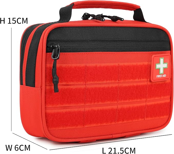 2Pack Handy Mini First Aid Kit Empty, First Aid Bag For Your Next Adventure, Emergency Kit For Home, Office, Vehicle, First Aid Supplies Organizer Bag For Travel Outing (Pro Edition)