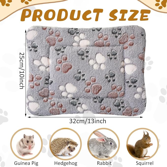 4 Pack Soft Pet Bed Mat Small Dog Crate Fleece | Tuanse Soft Pet Beds Mat Small Dog Crate Fleece,13 X 10 Inches,Light Gray