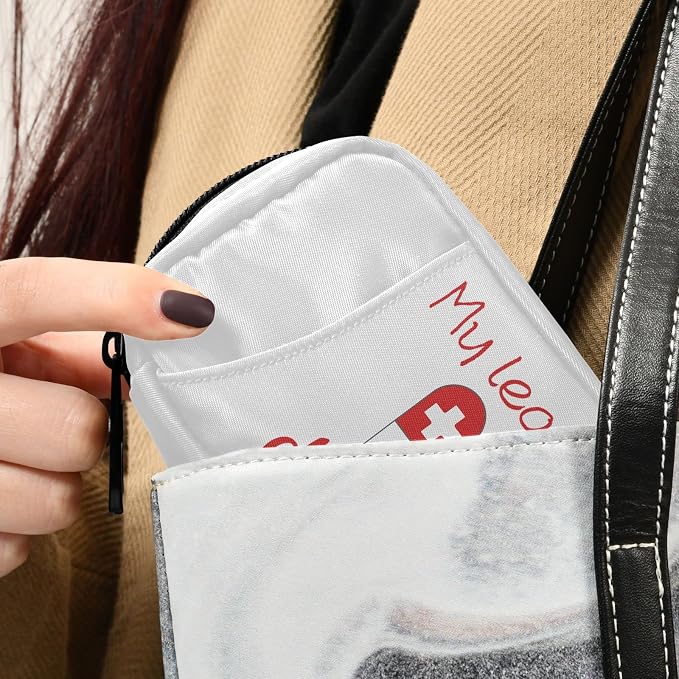 Pill Organizer Pill Box 7 Day Pill Case Bag Travel Pill Organizer Bag with Zipper Portable Weekly Case Compact Size for Vitamin Supplement Holder