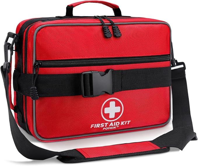 Poygik Premium 420-Piece Large First Aid Kit for Home, Car, Camping | Well-Organized, Portable Emergency Medical Kits for Travel, Truck, Hiking, Sports, Office, Businesses & Outdoor Emergencies