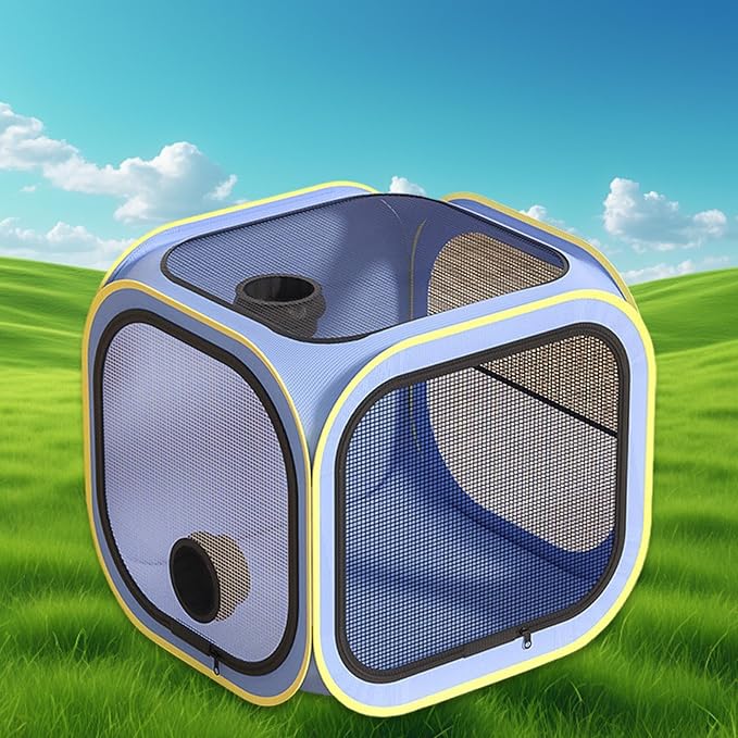 Pet Drying Box – Foldable Dog Grooming Tent, Quick Drying Hair Bag, Anti Hair Fly Cat Box | Easy Setup Lightweight Design for Home Bathing Grooming Use