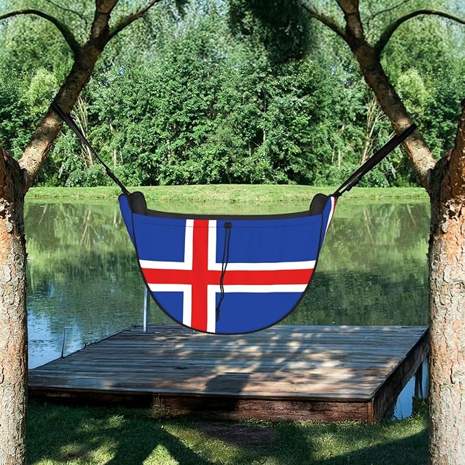 Flag of Iceland Car Seat Organizer-Backseat Storage Bag for Travel | Waterproof Durable. Holds Snacks Gear Essentials. Fits Most Cars.