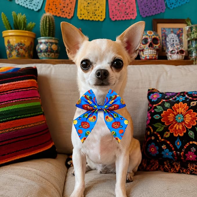 PET SHOW 10 Pack Mexican Sailor Dog Bowties for Small Dogs