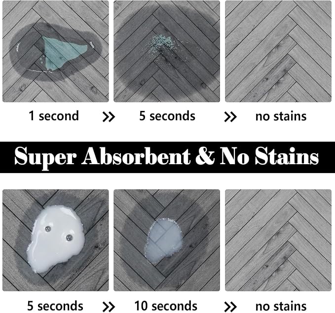 Dog Food Mats for Floors Absorbent, Pet Cat Food Mat - Quick Dry Dog Bowl Mats for Food and Water, Eco-Friendly Boho Pet Supplies 12" x 20"