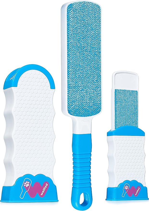 Pet Hair Remover Brush - Lint Brush - Fur Remover - Fur & Lint Removal - Dog & Cat Hair Remover - Double-Sided Brush with Self-Cleaning Base - for Furniture Clothing Car Seat