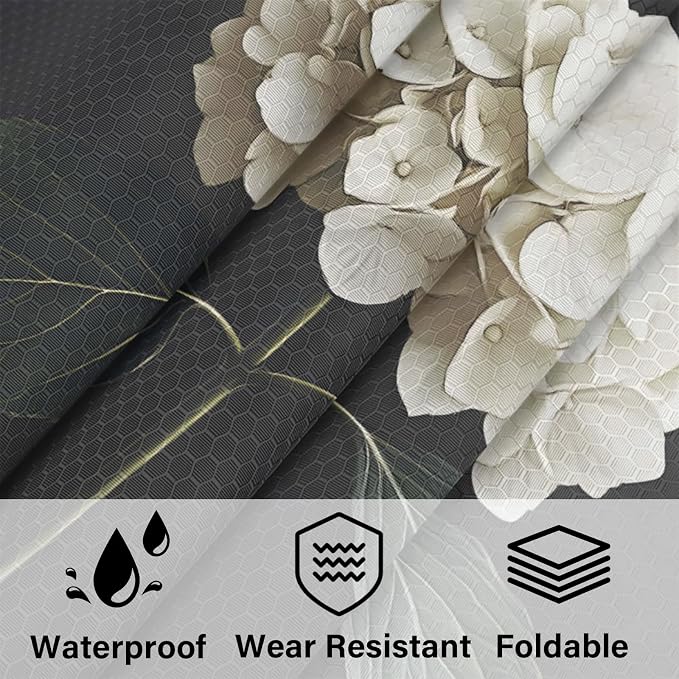 Hydrangea 6 Set Compression Packing Cubes Floral Expandable Packing Organizer for Travel Accessories Luggage Suitcase Bag