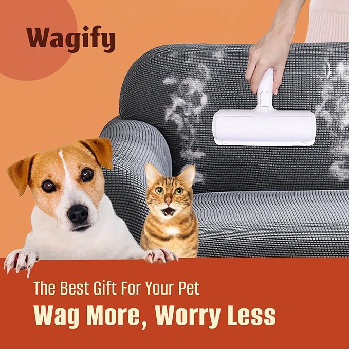 Pet Hair Removal Roller - Reusable Cat and Dog Fur Remover Lint Roller for Carpet, Couch, Furniture, Car Seat, Bedding and Clothing - Portable and Multi-Surface Pet Hair Removal Tool