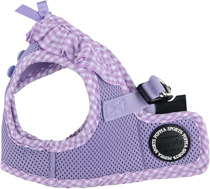 Puppia Vivien Dog Vest Harness B (Step-in) Fashionable Mesh Spring Summer Harness for Small Dogs, Violet, Large