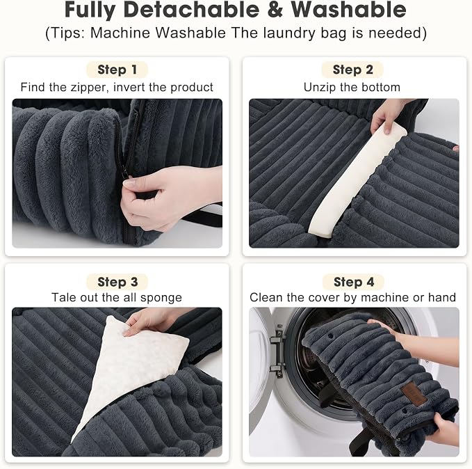 MIXJOY Dog Car Seat for Small/Medium Dogs up to 23 lbs, Multi-Functional Dog Carrier for Car with Detachable Washable Cover, Pet Travel Bed with Clip-On Safety Leash, Grey
