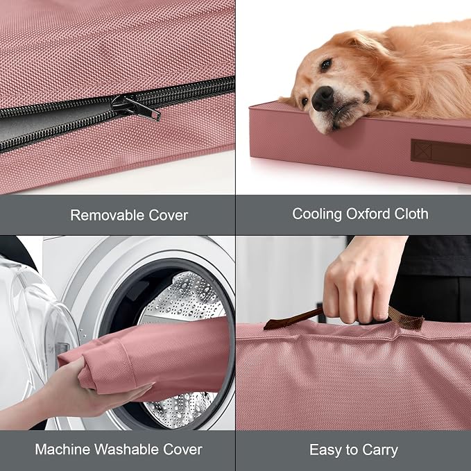 Orthopedic Waterproof Dog Bed for Small Dogs and Cats | Egg Crate Foam for Joint Support, Fits 30x19 Crates, TPU Waterproof Layer, Machine Washable 1680D Oxford Cover, Up to 30 lbs
