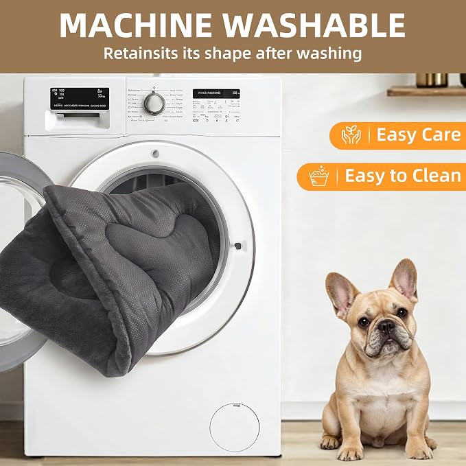 Dog Bed 36" for Metal Crate Pad,Washable Sleeping Mat for Medium/Large Pets | Soft faux rabbit fur, non-slip,machine wash/dry, plush cushioning, for crates, floors & travel, multiple sizes for all breeds