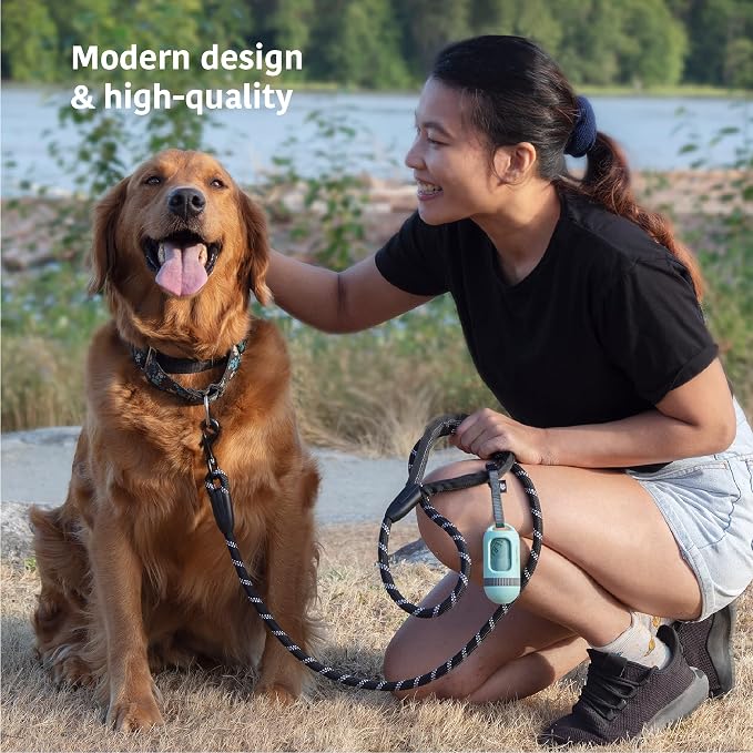 SVD.PET Dog Poop Bag Dispenser, Waste Bag Retractable, Misty Jade | Portable Poop Bag Holder, Fits Any Dog Leash, Leak-Proof Bag Starter Roll Included, Dog Walking & Travel Accessory