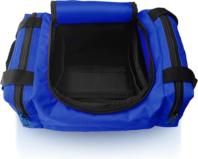ASA TECHMED First Aid Responder EMS Emergency Medical Trauma Bag EMT, Fire Fighter, Police Officer, Paramedics, Nurse, Blue