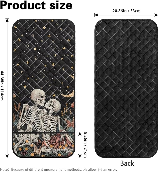Skull Sofa Arm Covers Couch Arm Rest Covers for Sofa Cat Scratch Proof Slipcover Easy to Clean Armchair Cover Reusable Furniture Protector