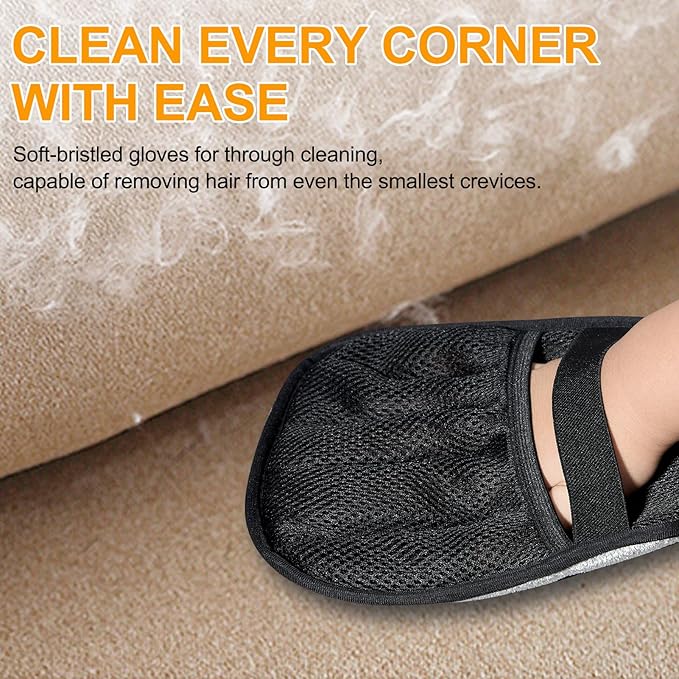 Pet Hair Remover for Laundry - Electrostatic Pet Hair Remover for Laundry, Couch, Carpet, Furniture & Pet Grooming – Reusable Cat Dog Hair Magic Brush Mitt (1 PCS)