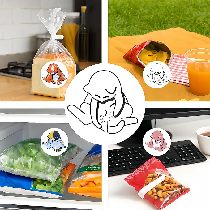 Cat Shaped Bread Clip Funny 3D Printed Bag Sealer for Cat Lovers Kitchen Organizer Cute Food Storage Bag Holder Quirky Home Gift for Pet Owners Multiple Colors (White)