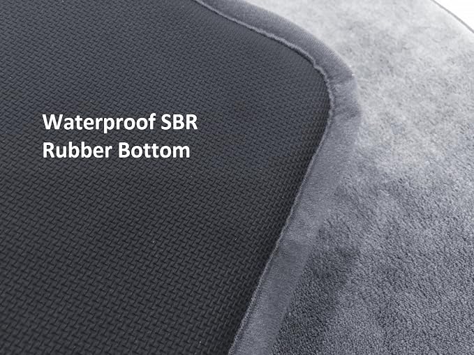 Dogbed4less Luxury Extra Large Gel-Infused Memory Foam Dog Bed Mat Pillow Topper, Fit XL 48"X30" Crate, Waterproof Non Slip Bottom, Grey