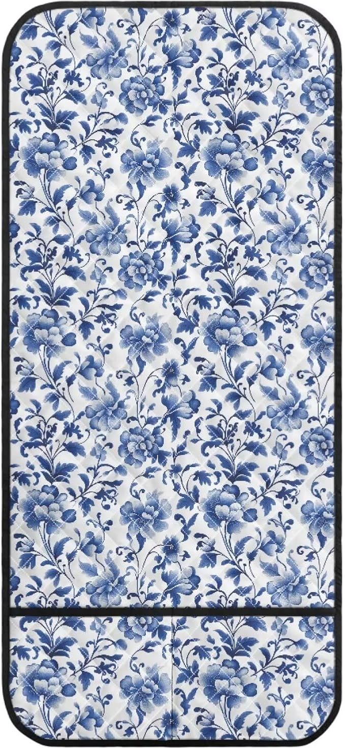 Stretch Armrest Cover for Chairs Sofa Armchair Covers for Arms Dustproof Couch Arms Covers Arm Rest Protector for Sofa Non Slip Lounge Chair Arm Protector Blue Floral