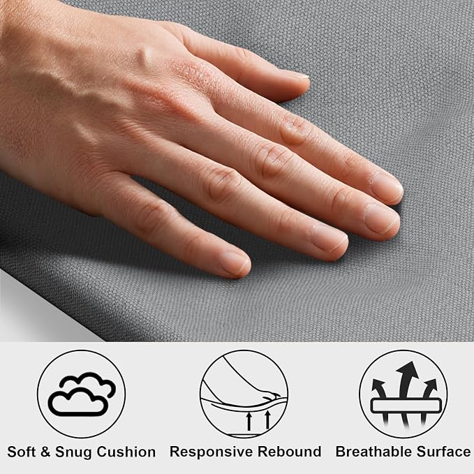 Elevated Dogs Bed with Cushion, Raised Cooling Lifted Outdoor Dog Mat Beds | Medium Portable Lifted Pet Cot Stainless Steel Frame Indoor Outside Breathable Hammock Beds