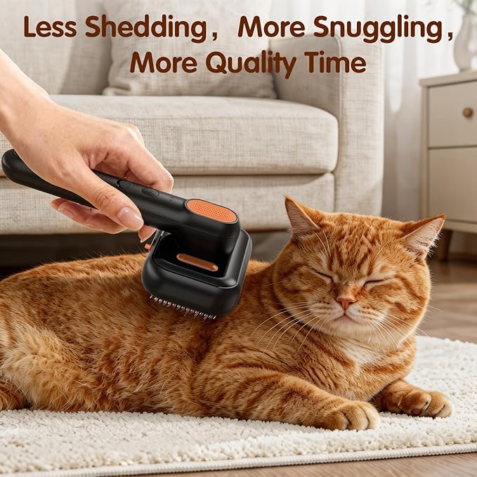 DDXCOOX Pet Deshedding Brush with Water Spray - Detangling Grooming Comb & Massager for Dogs and Cats
