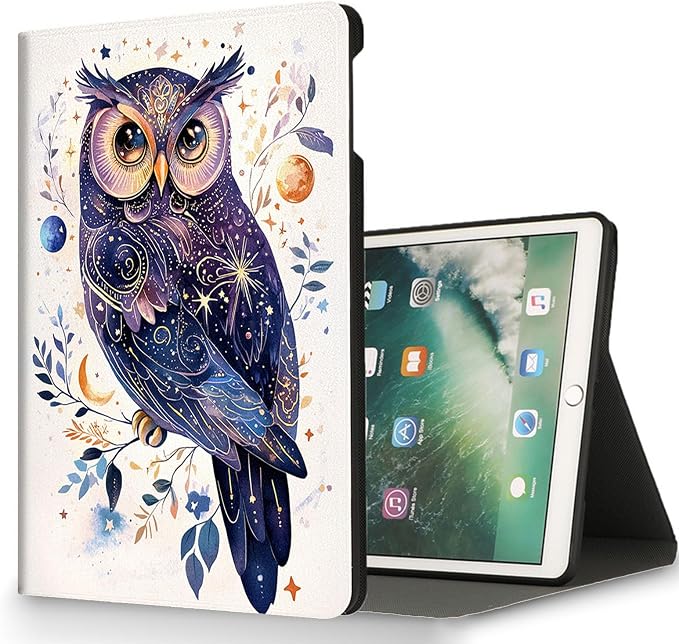 for Microsoft Surface Pro 11/10/9-13" 2024/2022 Tablet Case,Auto Wake/Sleep,Adjustable Stand Protective Cover - Cute Owl