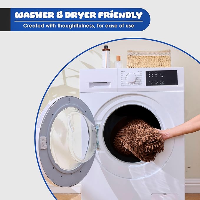 Dog Towel Microfiber – Super Absorbent Fast Dry Dog Towels for Drying Dogs, Soft Pet Bath Towel with Hand Pockets, Large & Small Dogs, Machine Washable (Coffeek)