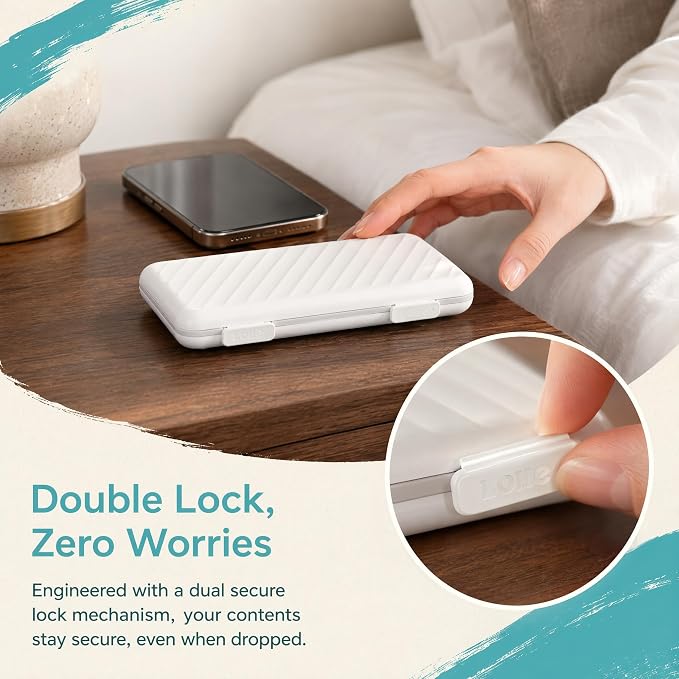 LOHE Pill Organizer 3 Times a Day, Pill Box 7 Day, Weekly Travel Case | Large 7 Day Pill Box 3 Times a Day, Portable Pill Case for Medication, Vitamins, Fish Oil and Supplements